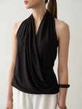 Calla Halterneck Draped Top