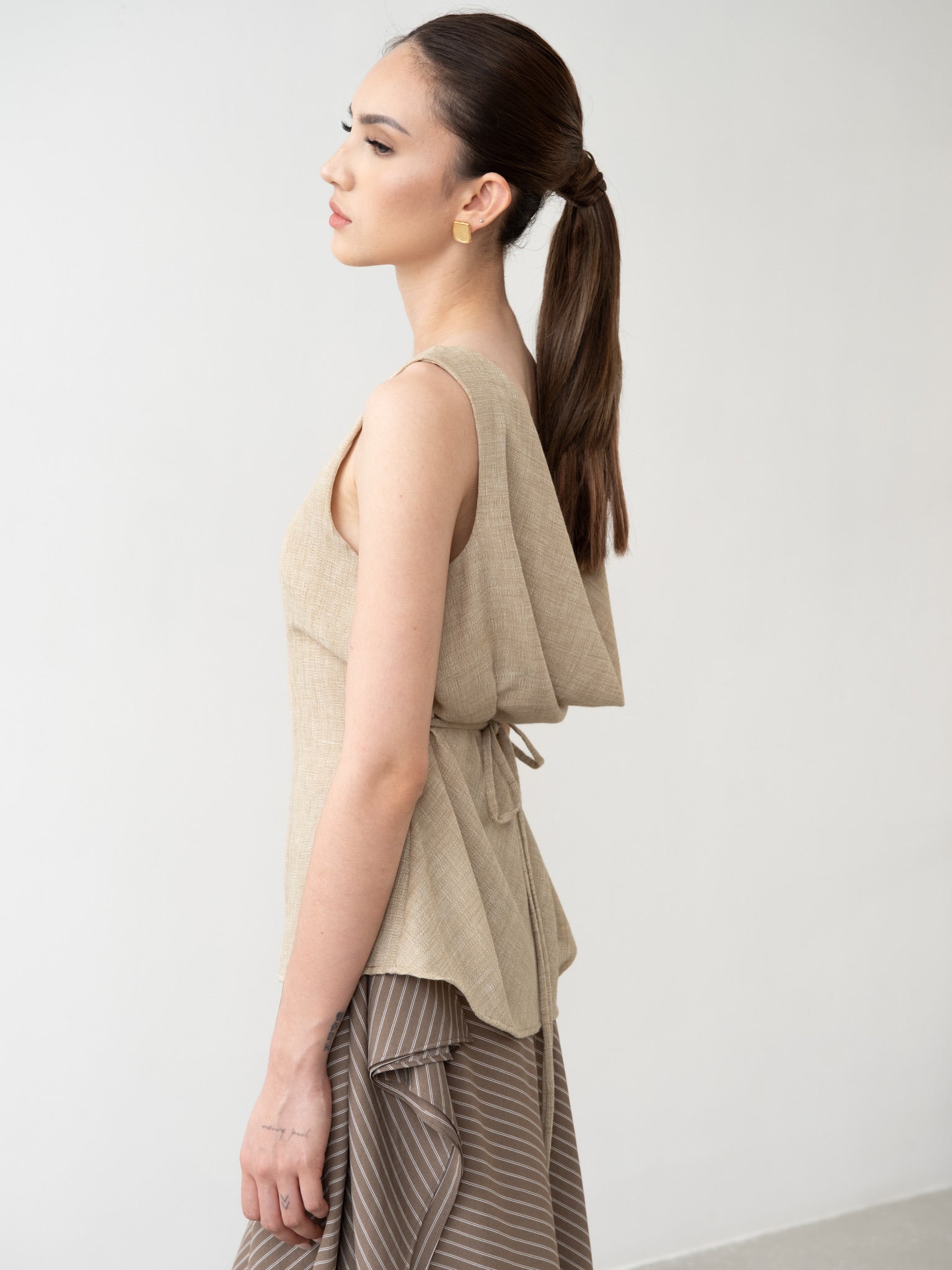 Sahara Draped Cowl Back Top