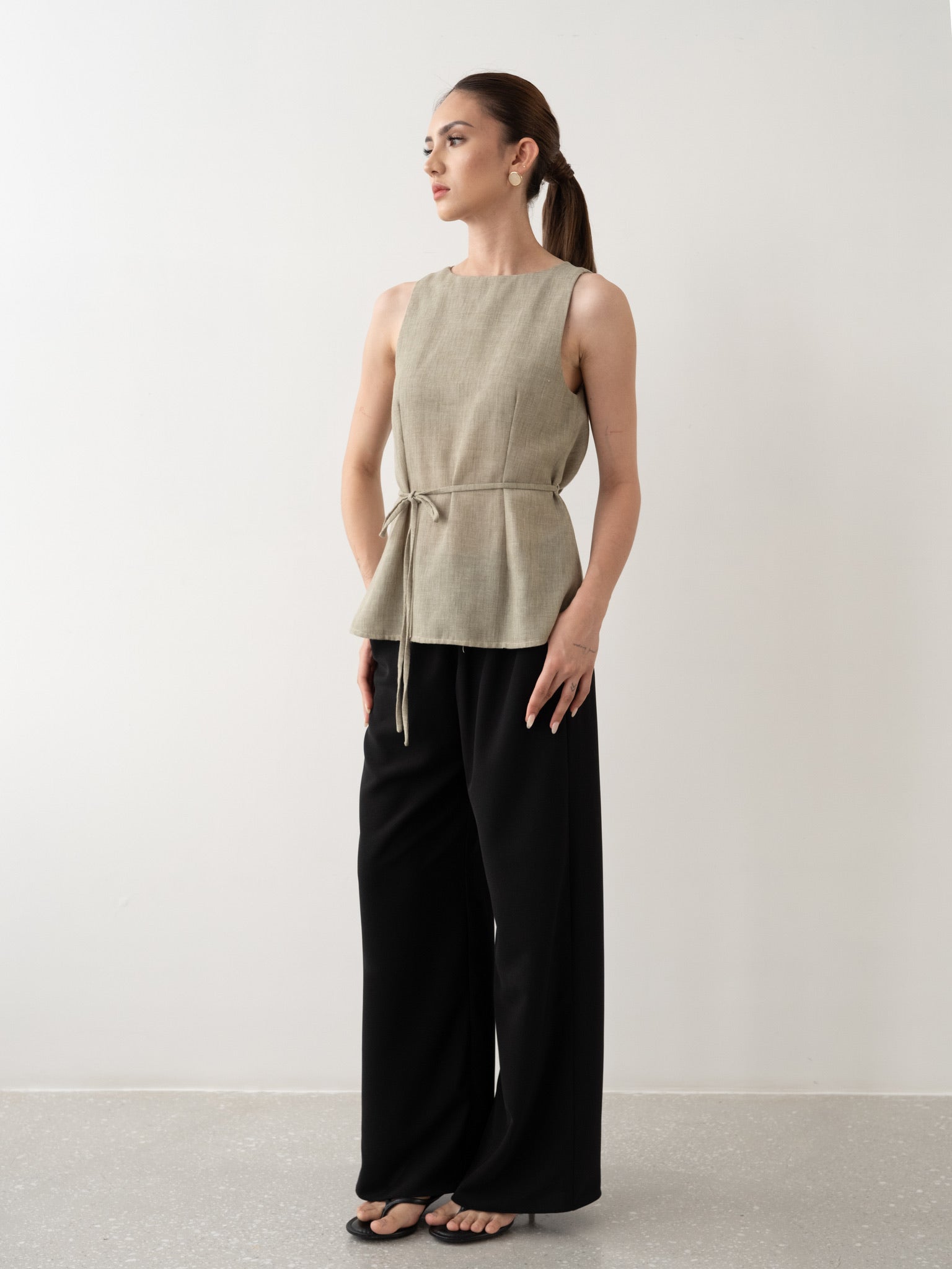 Sahara Draped Cowl Back Top
