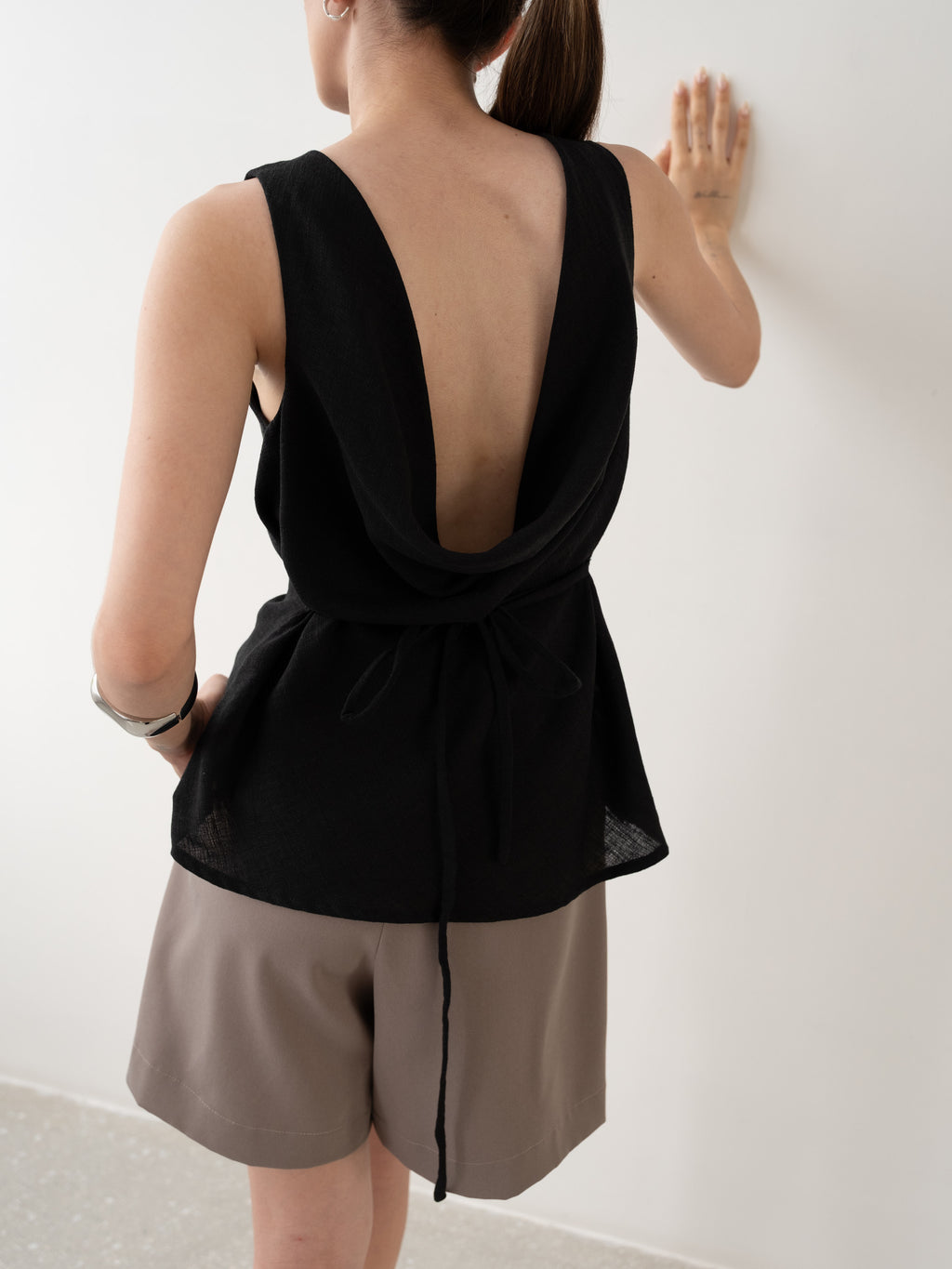 Sahara Draped Cowl Back Top