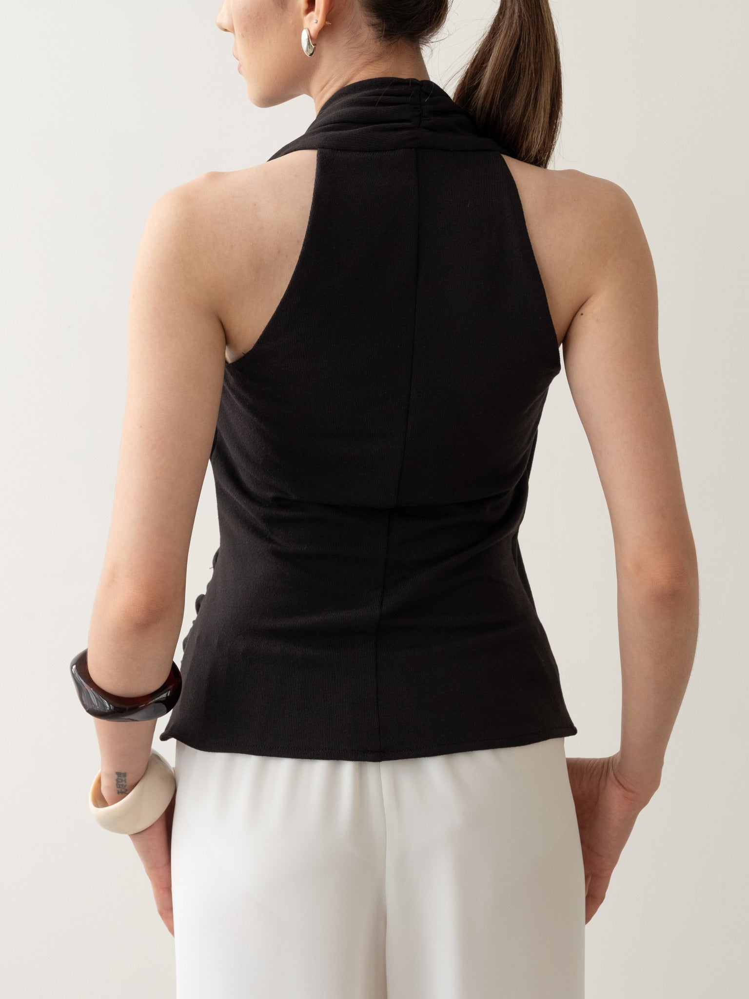 Calla Halterneck Draped Top