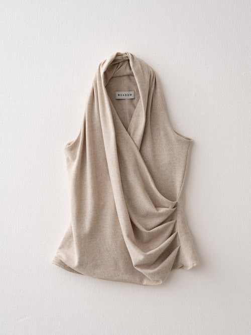 Calla Halterneck Draped Top